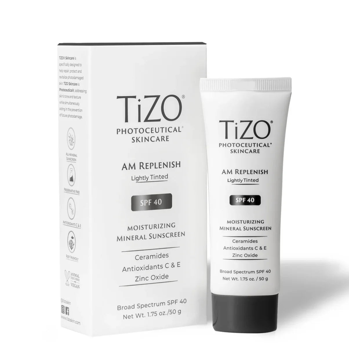 TiZO Photoceutical AM Replenish SPF 40 con ceramidas 50ml